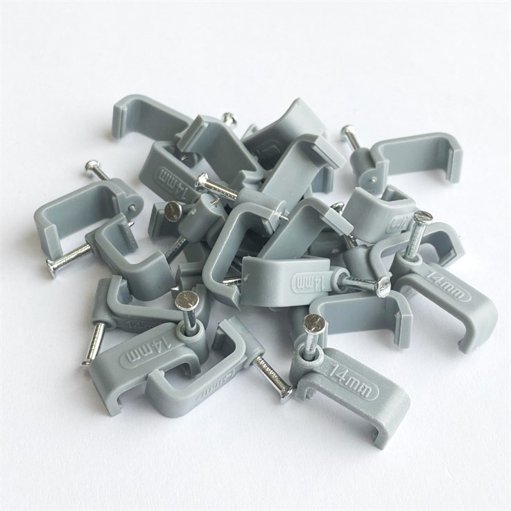 BG 6mm T&E Cable Clips Grey (50)